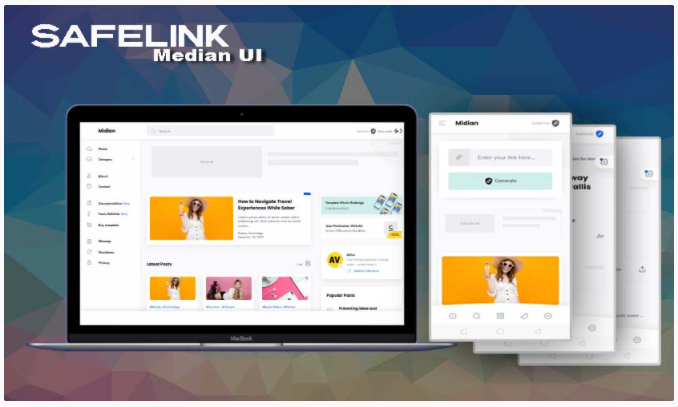 Free Download Blog Template - Median UI v1.4 [Final] + Safelink