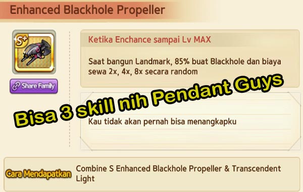 Pendant Enhanced Blackhole Propeller. Menurutmu Bagus atau Tidak?