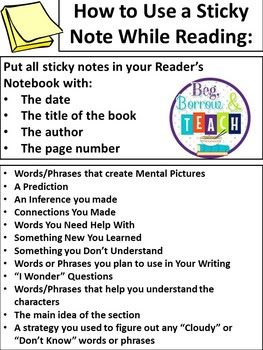 What to Do With Students Who Finish First: Using Sticky Notes for Reading Comprehension