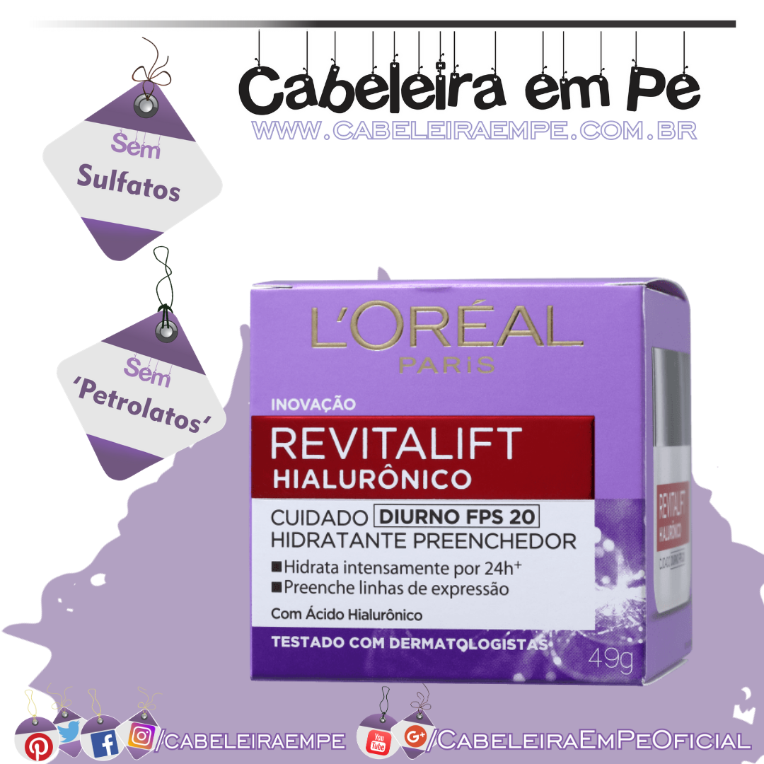 Revitalift Hialurônico Creme Antirrugas Diurno - L'Oréal