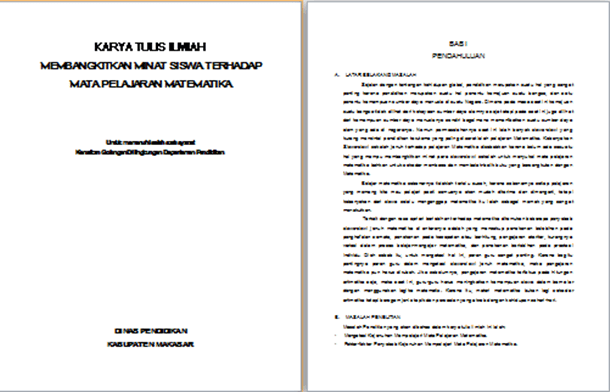 Contoh Karya Tulis Ilmiah  Matematika : Membangkitkan Minat Siswa Terhadap Mata Pelajaran Matematika