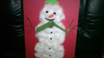 Cómo hacer un muñeco de nieve con algodon Fácil paso a paso