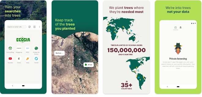Ecosia: Browse to plant trees - ứng dụng duyệt web để trồng cây a1