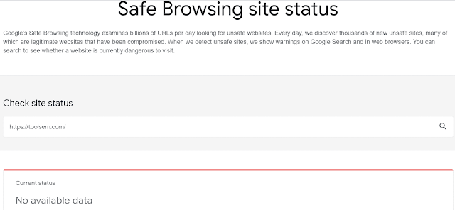 Test URL – Safe Browsing Site Status