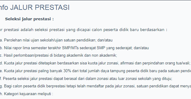 Apa Saja yang Termasuk Jalur Prestasi dalam PPDB?