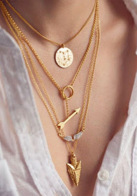 Four-Chain Gold Necklace | Feeling Old? Look Flirty in Your 30s with These 4 OOTD Ideas @ Lookbook Store Blogspot