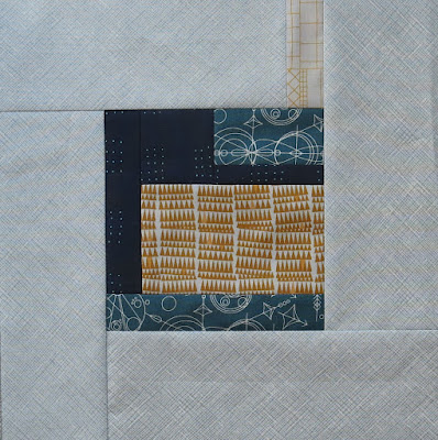 Modern quilt block using Tula Pink City Sampler pattern