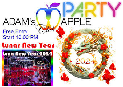 Lunar New Year Party Saturday, February 10th, 2024 at Adams Apple Club Chiang Mai