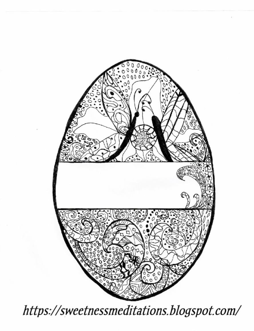 Download Sweetness Meditations: Free Easter Egg Coloring Pages