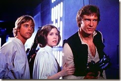 Han, Leia & Luke the heroic trio from the original Star Wars