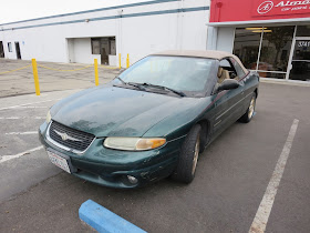 Faded Chrysler Sebring Convertible before repainting from Almost Everything Auto Body