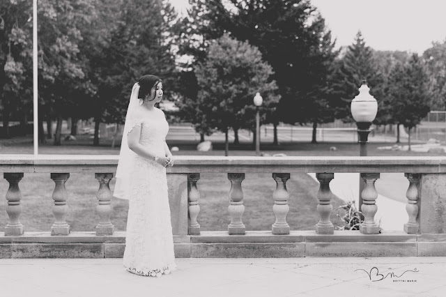 bridal portrait at Grosse Point Academy