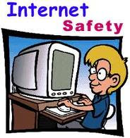 picture of kid at computer that says internet safety