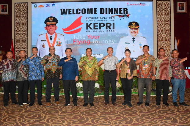 Gubernur Ansar Wellcome Dinner Bersama Peserta Fly Adventure Kepri