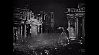 Image result for images of dinosaur in london from 1925's the lost world