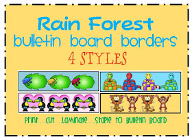 rain forest themed bulletin board border
