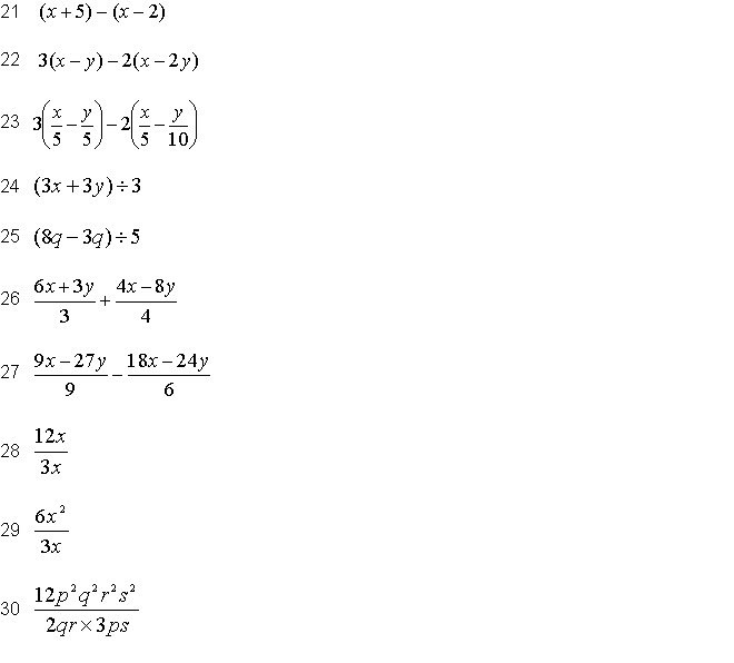 Soalan Ungkapan Algebra Tingkatan 4