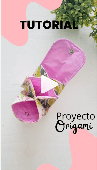 Imagen del tarjetero Origami propuesto por Agus de Ideas Caramboleras en Instagram