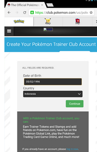 Begini Cara Mudah Membuat Akun Pokemon Trainer Club (PTC) tips dari kami