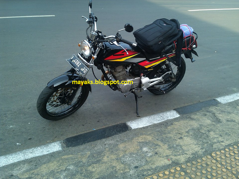 Foto Modifikasi Honda GL Pro Neotech Minimalis Knalpot Scorpio title=