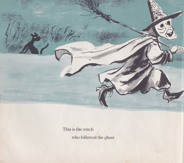 Children's Books, Illustration, Mid Century Modern, My Retro Reads, Vintage, Picture Books, Kurt Werth, Edna Mitchell Preston, Halloween, Ghost, Witch, Pumpkin