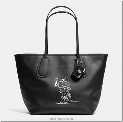 COACH X Peanuts coach taxi tote 28 - USD 375 - silver black