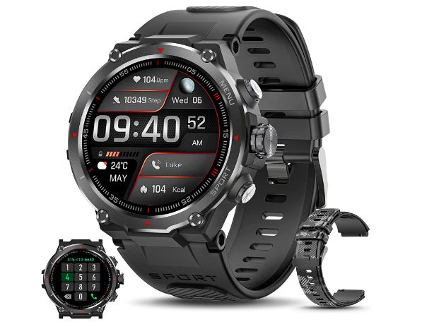 Moowhsh 2022 Newest Bluetooth Military Tactical SmartWatch