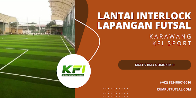 GRATIS ONGKOS KIRIM, 0813-1888-3437 Jual Lantai Interlock Lapangan Futsal Di Karawang KFI Sport