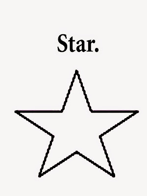 Figures and names geometry star printable shape easy representations for nursery coloring with words