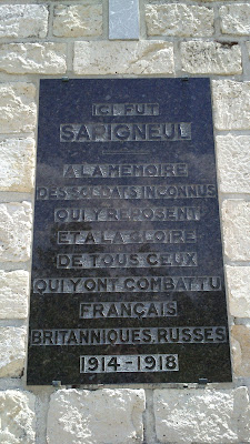 Plaque commémorative Sapigneul