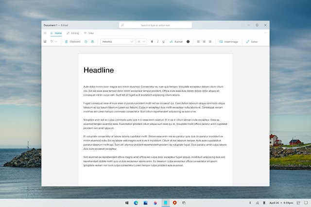 Windows 10’s WordPad Is Finally Getting the Redesign It Needs… in a Concept 