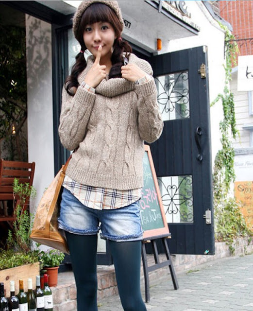 6. Sweater Korean Fashion Knit Wear For Winter 2014