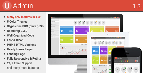 uAdmin - Responsive Admin Dashboard Template - Admin Templates Site Templates