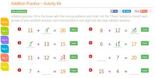 Online math worksheet for Year 2