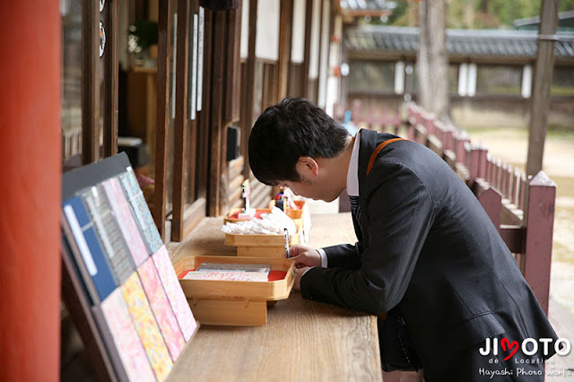 手向山八幡宮でのお宮参りの出張撮影