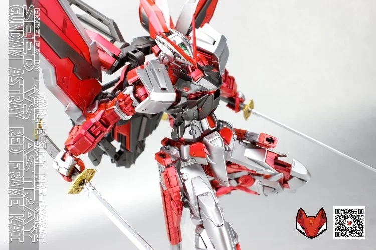 Painted Build: MG 1/100 Gundam Astray Red Frame Kai + Metallic Finish