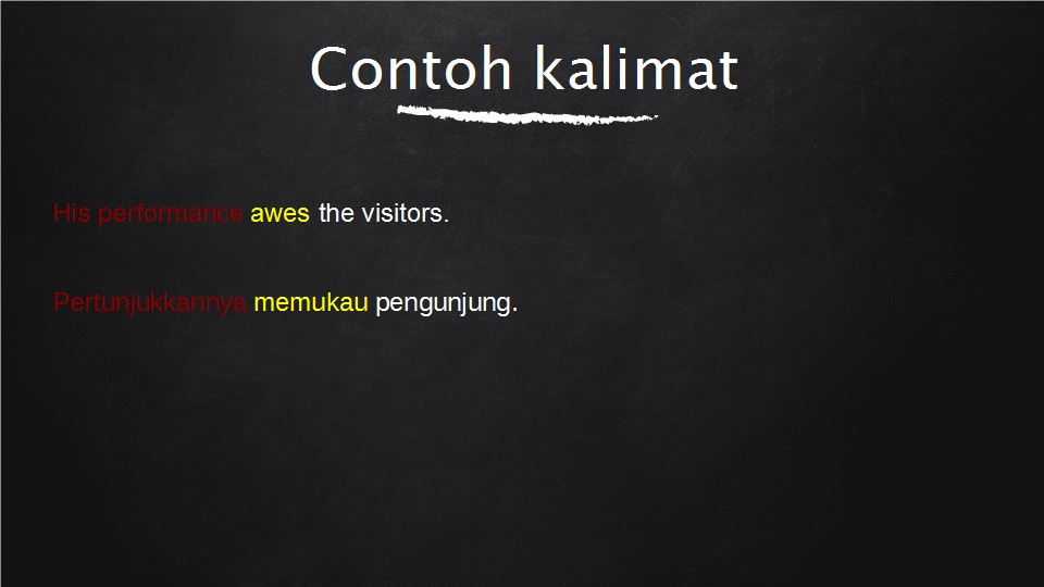 Arti awesome dalam bahasa Indonesia dan contoh kalimatnya