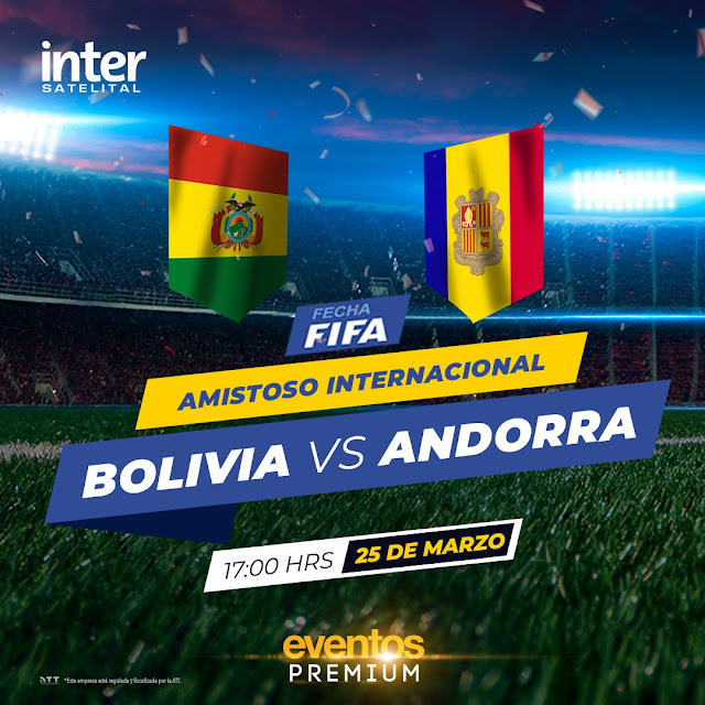 Canales de TV y de Cable que transmitirán el Andorra vs Bolivia