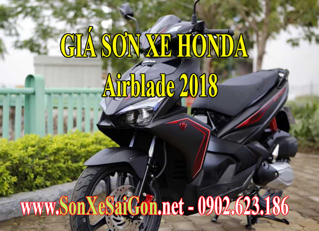Bảng giá sơn xe máy Honda Airblade 2018