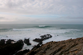 Huge waves of the coast of Cornwall