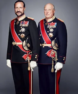 Crown Prince Haakon and King Harald V of Norway