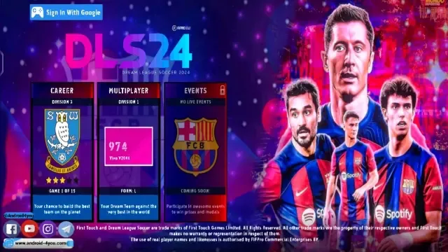 Download dream league soccer 2024 mod fc barcelona