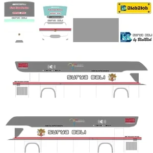 Livery Bussid Surya Bali Srikandi SHD