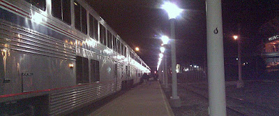 Amtrak train at Cleveland Station