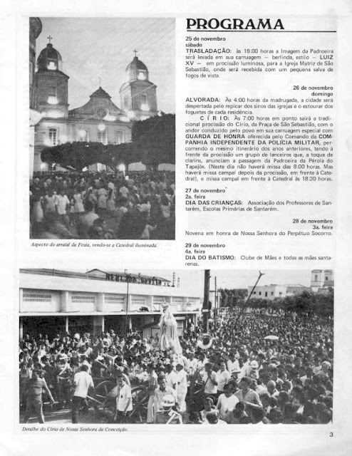 PROGRAMA DA FESTA DE NOSSA SENHORA DA CONCEIÇÃO - 1972 - 3