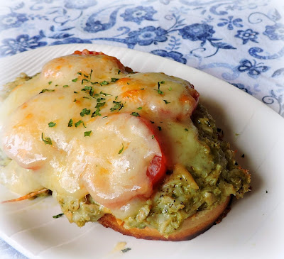 Parmesan Pesto Tuna Melt