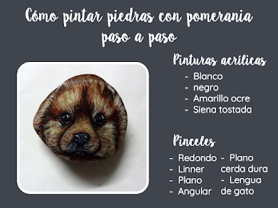 COMO PINTAR COMO PINTAR PIEDRAS CON RAZA POMERANIA PASO A PASO #pintarpiedras