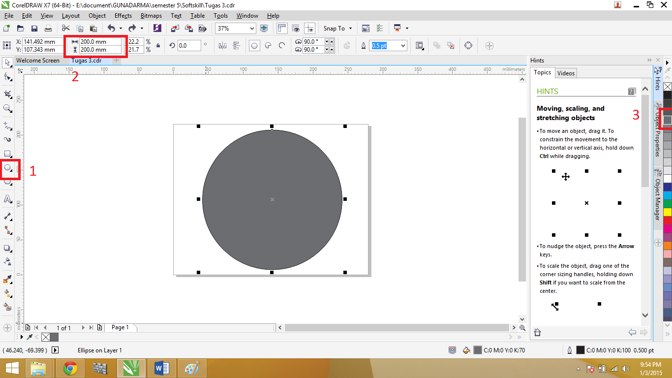  Membuat Desain Logo Menggunakan Aplikasi CorelDraw  Ade 