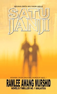 Kulit depan novel Satu Janji/ Ramlee Awang Murshid