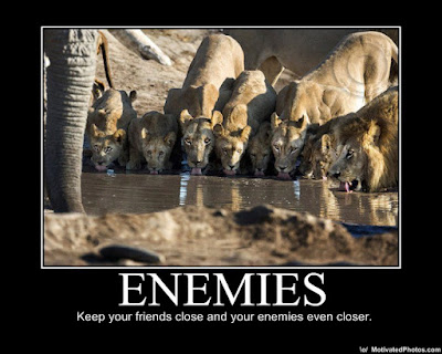 Enemies Demotivational Poster